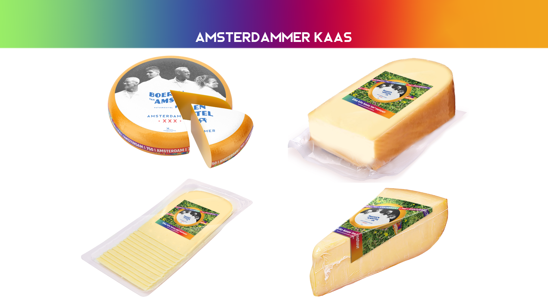 Amsterdammer kaas assortiment wiel plakken stuk wig bootje (1)