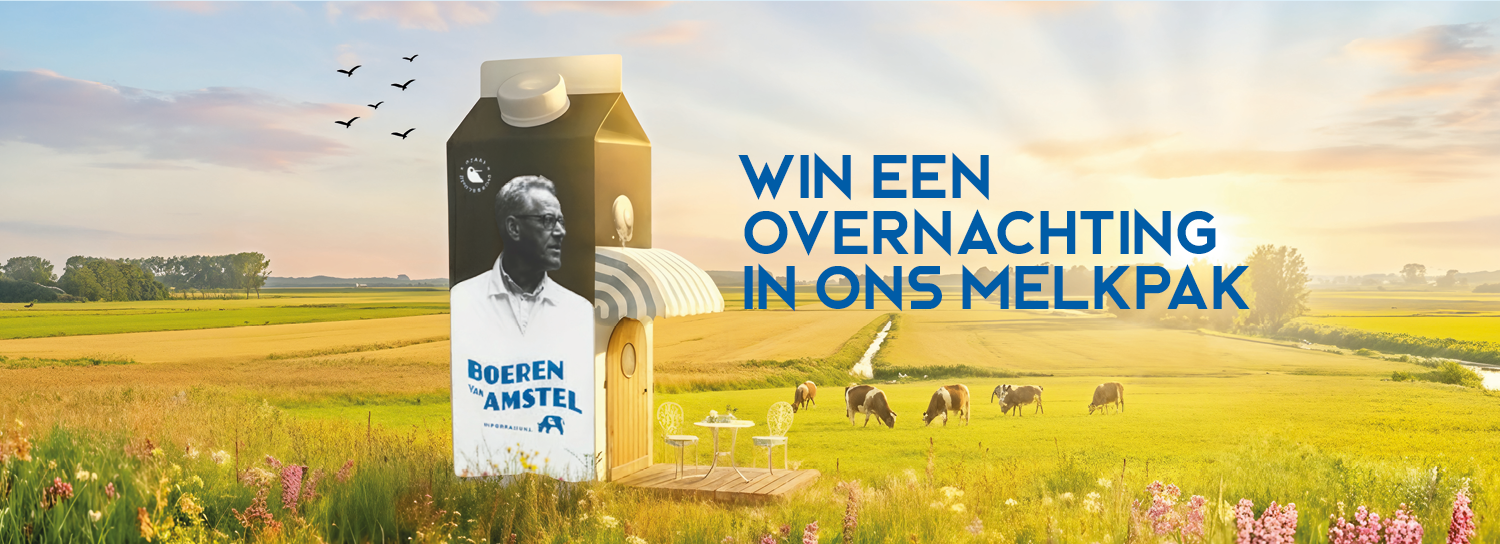 winactie slapen in een melkpak BnB